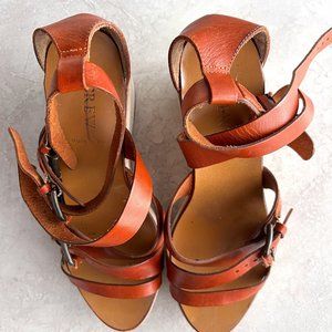 "Vintage" J crew Made in Italy Platform Sandals sz 7.5